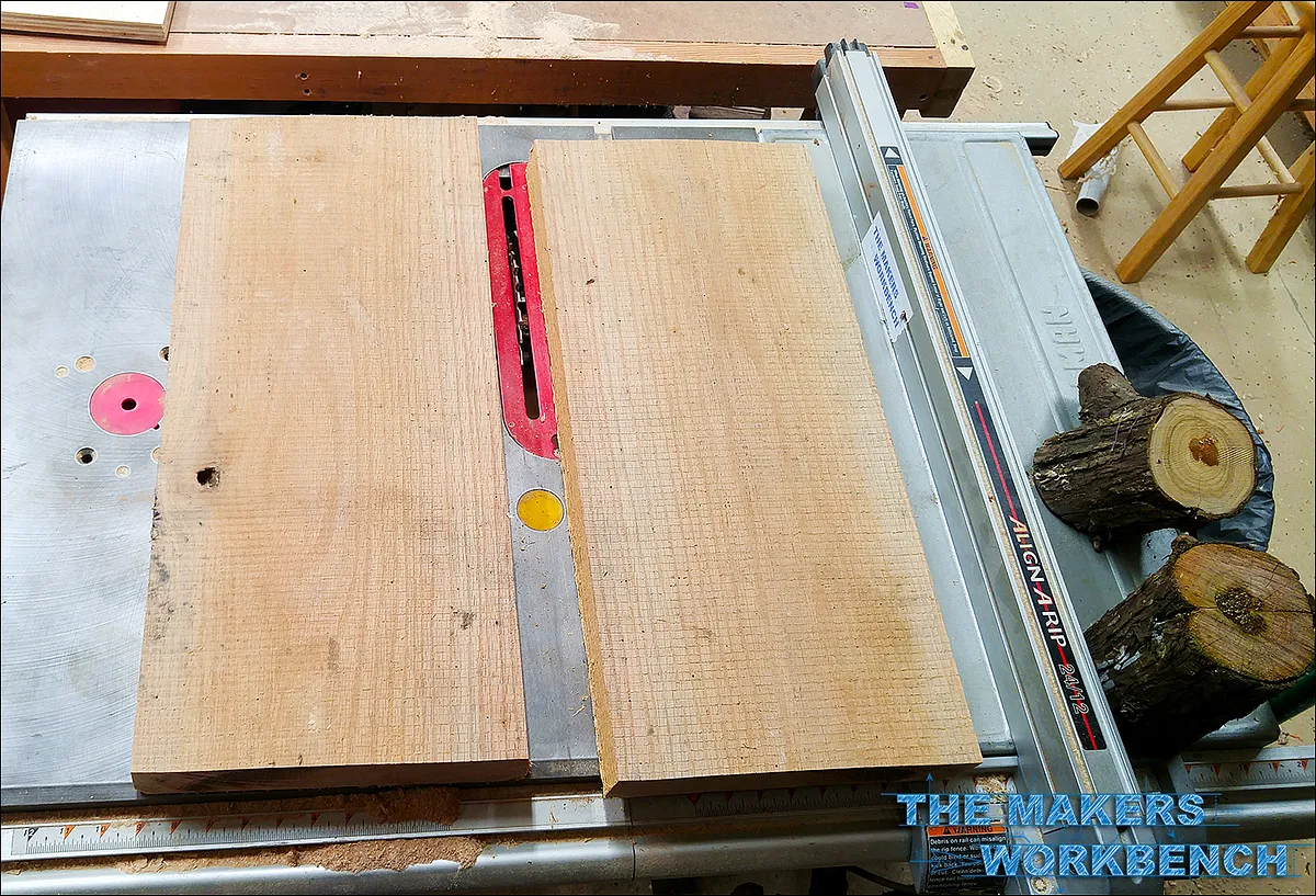 Fluffy Wine Bottle Rack — Re-saw 6/4 Red Oak Into Two Pieces