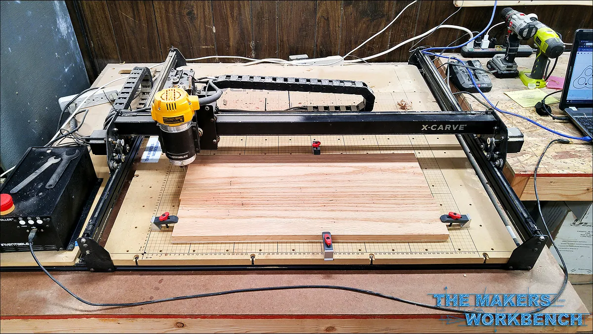 Fluffy Wine Bottle Rack — Clamp Material And Start Cutting. 