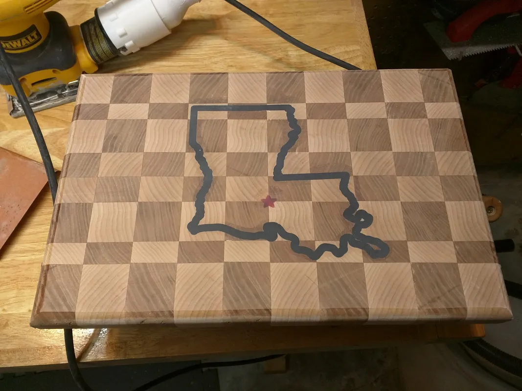 Cutting Board Epoxy Inlay - image 3