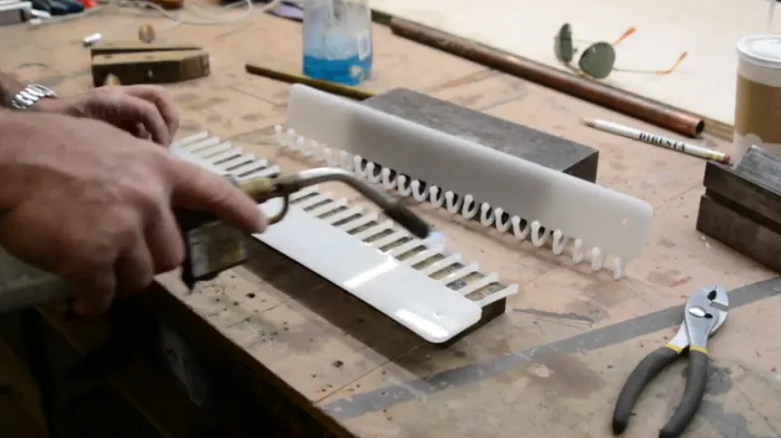 DiResta Key (or wrench) Hook! — Heat the acrylic to bend