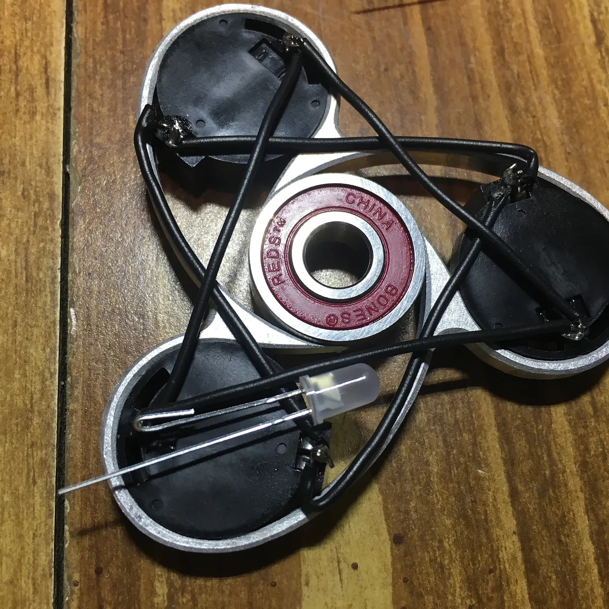 LED Fireball Fidget Spinner  — Install Components and Wire