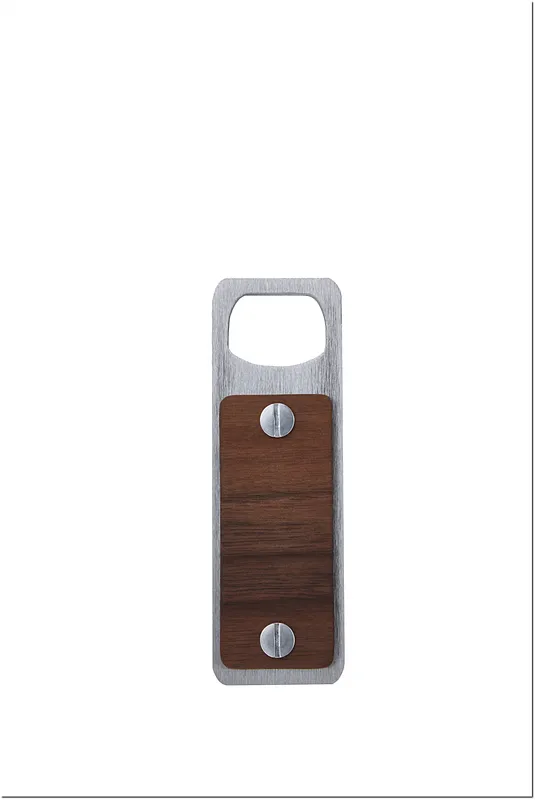 Bottle Opener in wood and aluminum - image 3