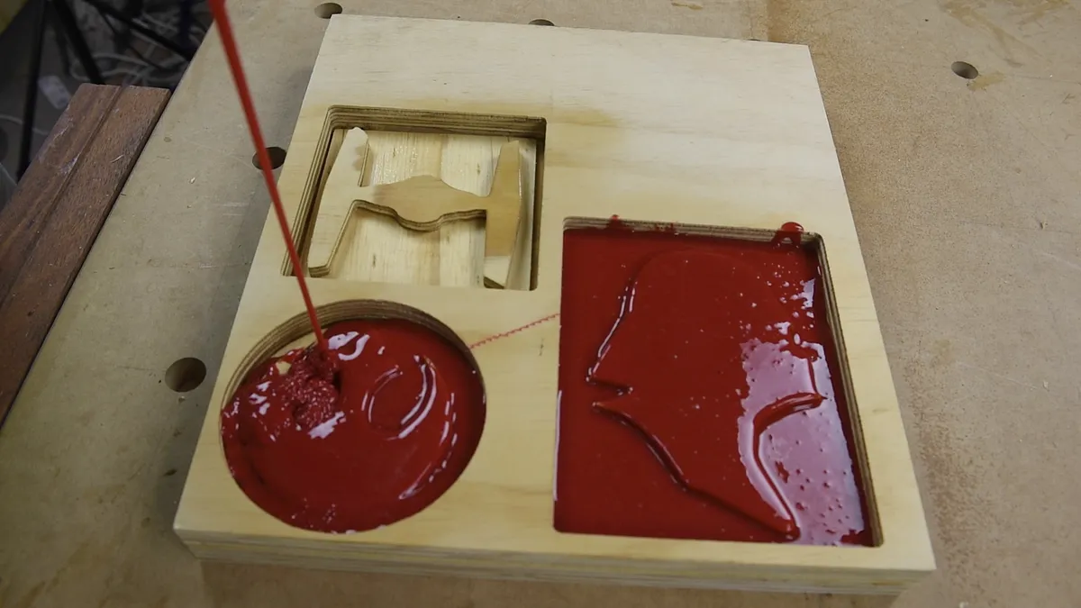 Star Wars Silicone Chocolate Mold — Mix the Silicone and pour into mold