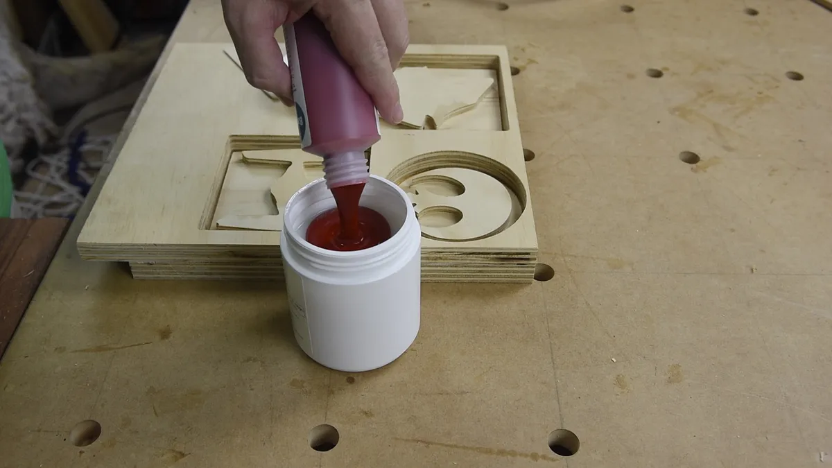 Star Wars Silicone Chocolate Mold — Mix the Silicone and pour into mold (image 2)