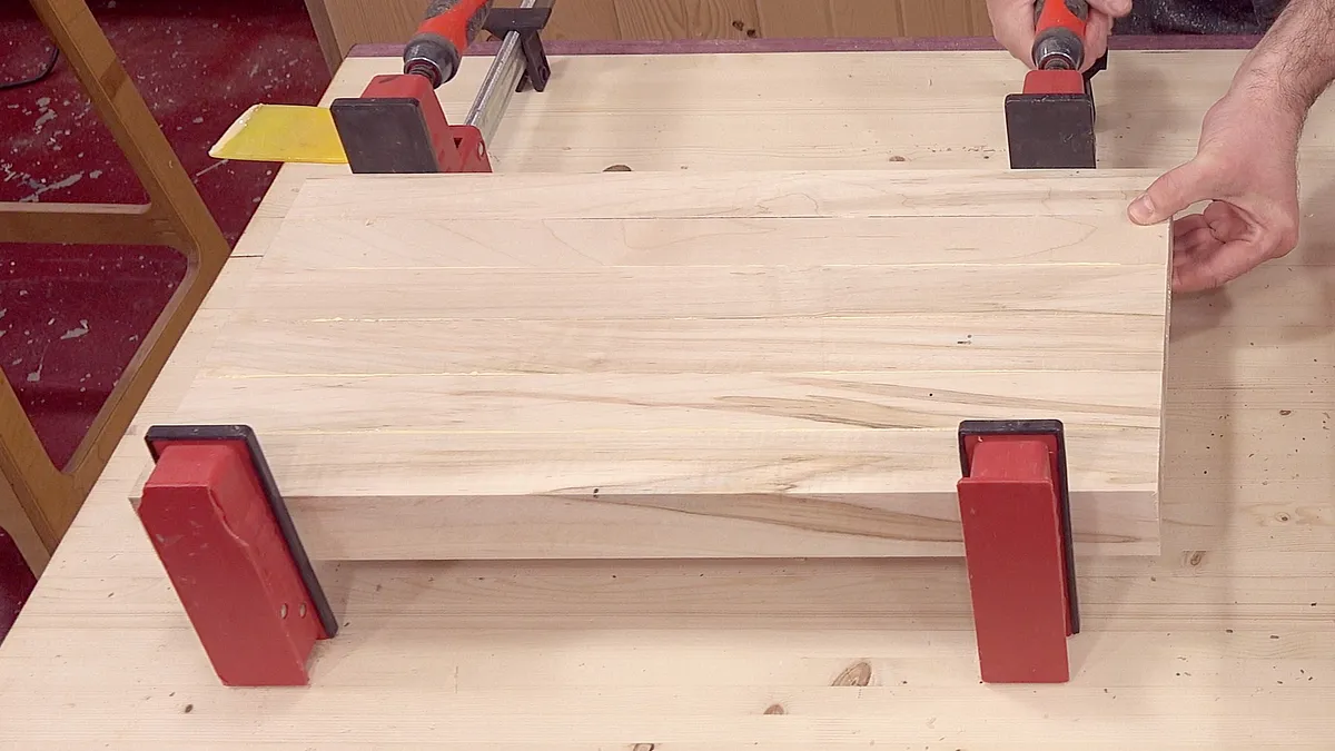 Cheeseburger Endgrain Cutting Board — Glue-up #1