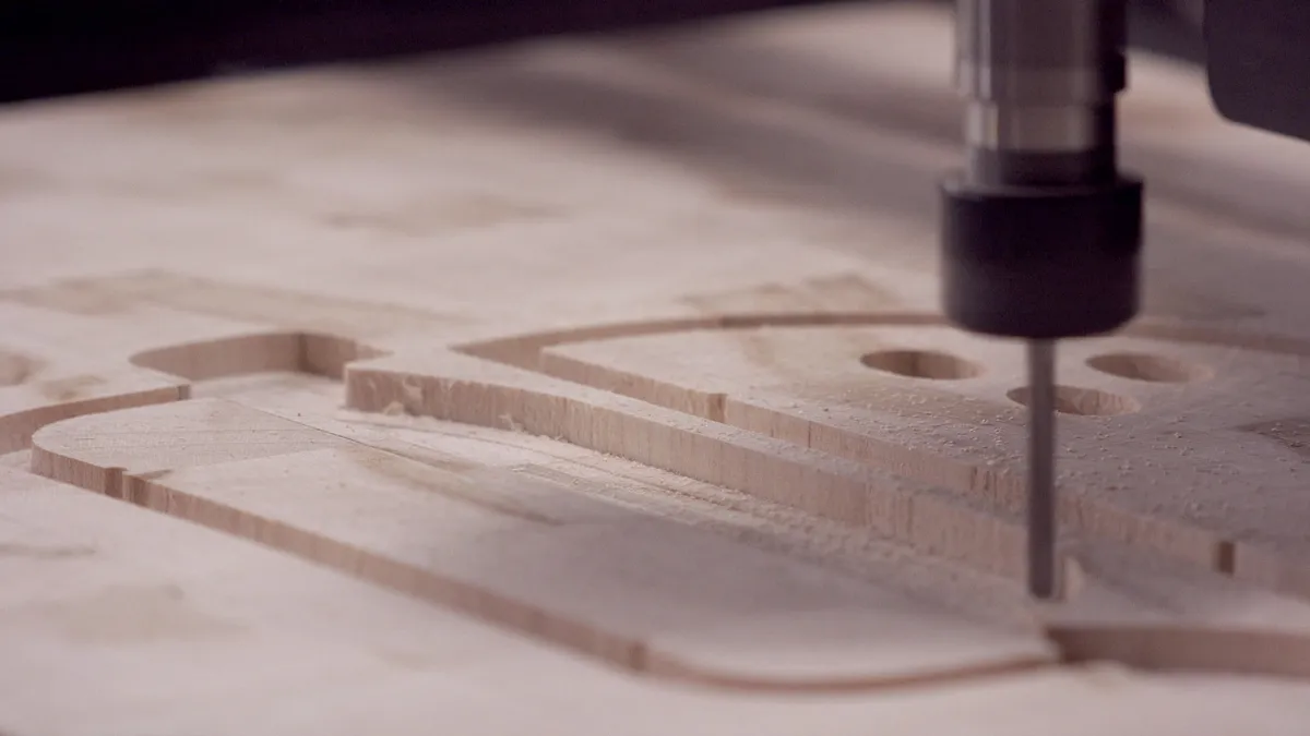 Cheeseburger Endgrain Cutting Board — Carving