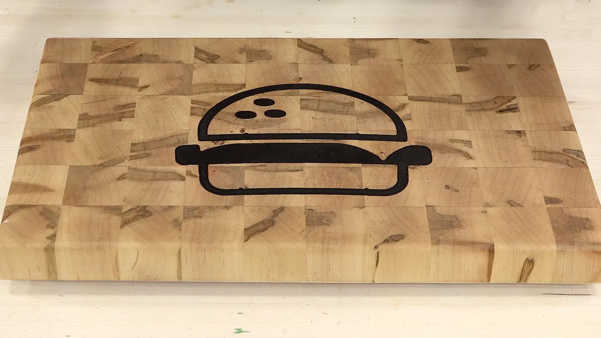 Cheeseburger Endgrain Cutting Board - image 1
