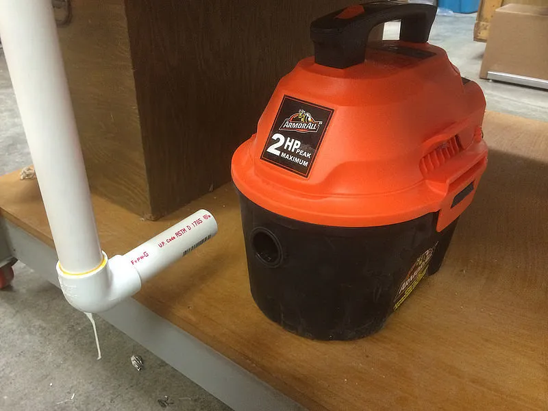 Loc Line dust collection system for X-Carve — Run PVC lines to shop vac