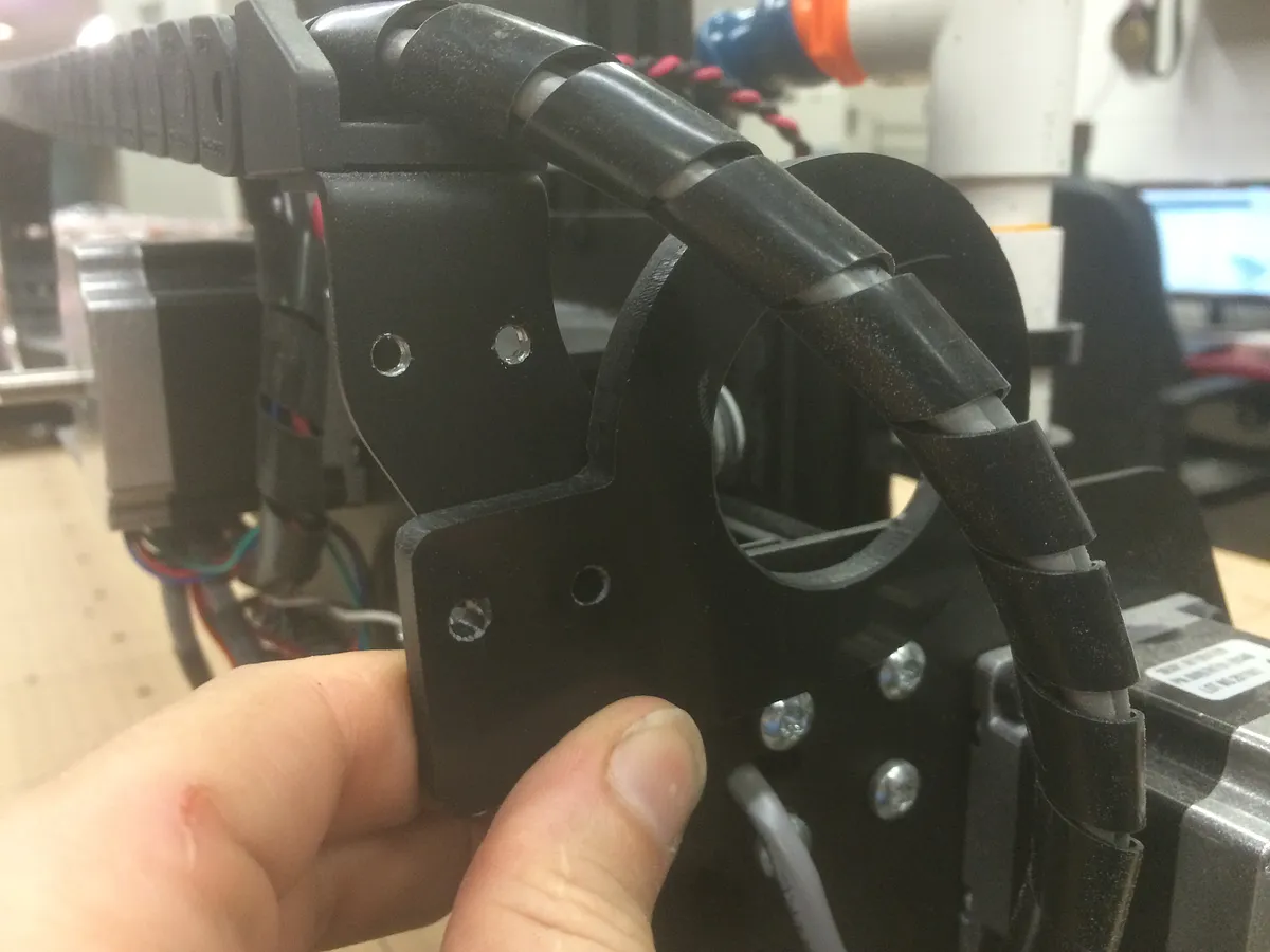 Loc Line dust collection system for X-Carve — Mount hose guide