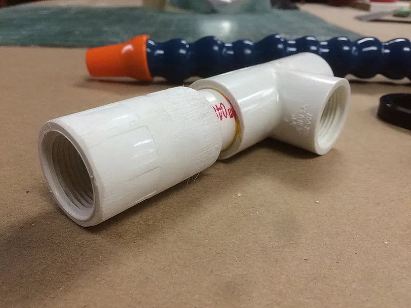Loc Line dust collection system for X-Carve — Assemble PVC fittings and Loc Line