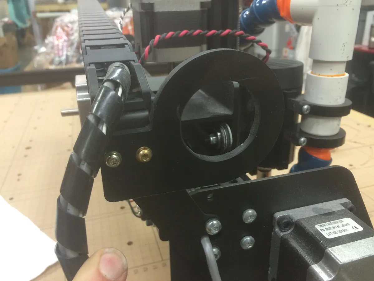 Loc Line dust collection system for X-Carve — Mount hose guide (image 2)