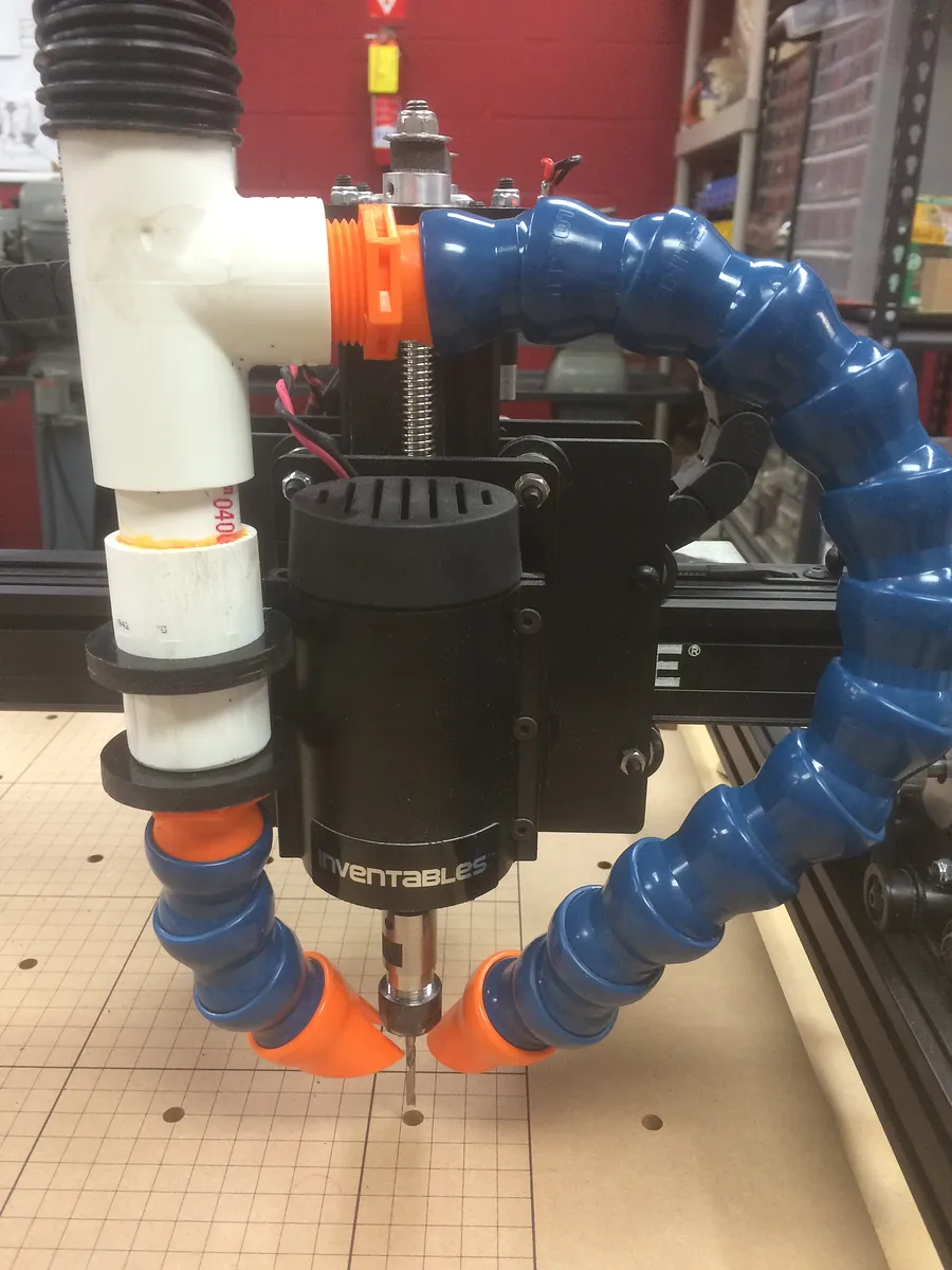 Loc Line dust collection system for X-Carve — Optional: Mod hose ends