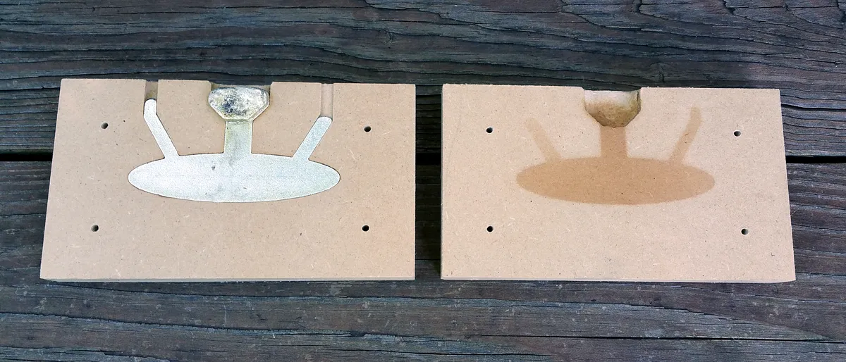 X-Carve MDF Mold for Pewter Keychain — Demold and Finish