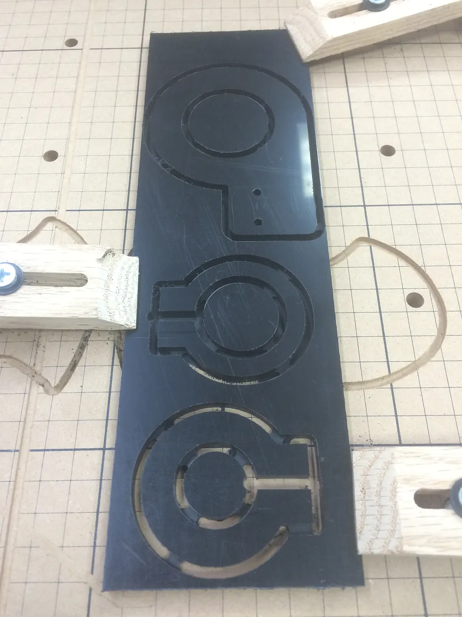 Loc Line dust collection system for X-Carve — Cut out brackets (image 2)