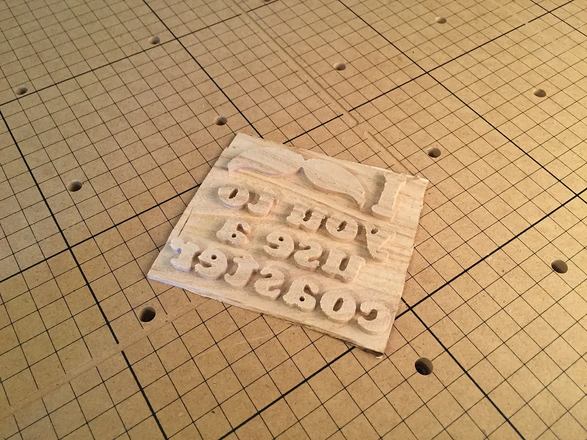 Mustache Inlay Coasters — Inlay Carve