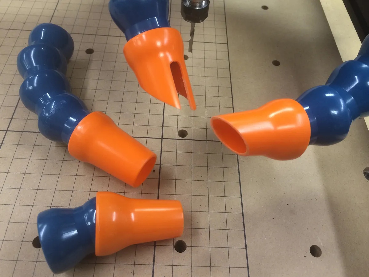 Loc Line dust collection system for X-Carve — Optional: Mod hose ends (image 3)