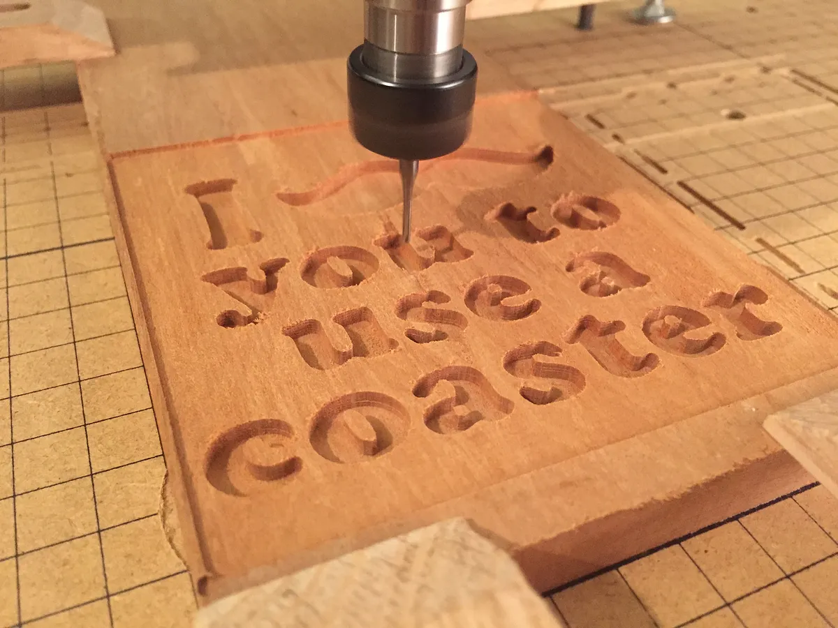 Mustache Inlay Coasters — Pocket Carve and Cut Out (image 2)
