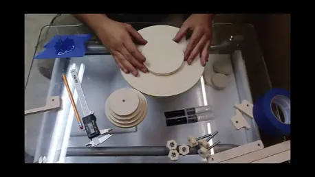 Desk lamp — glueing up base