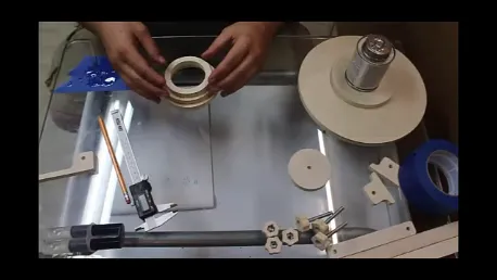 Desk lamp — glue up shade 