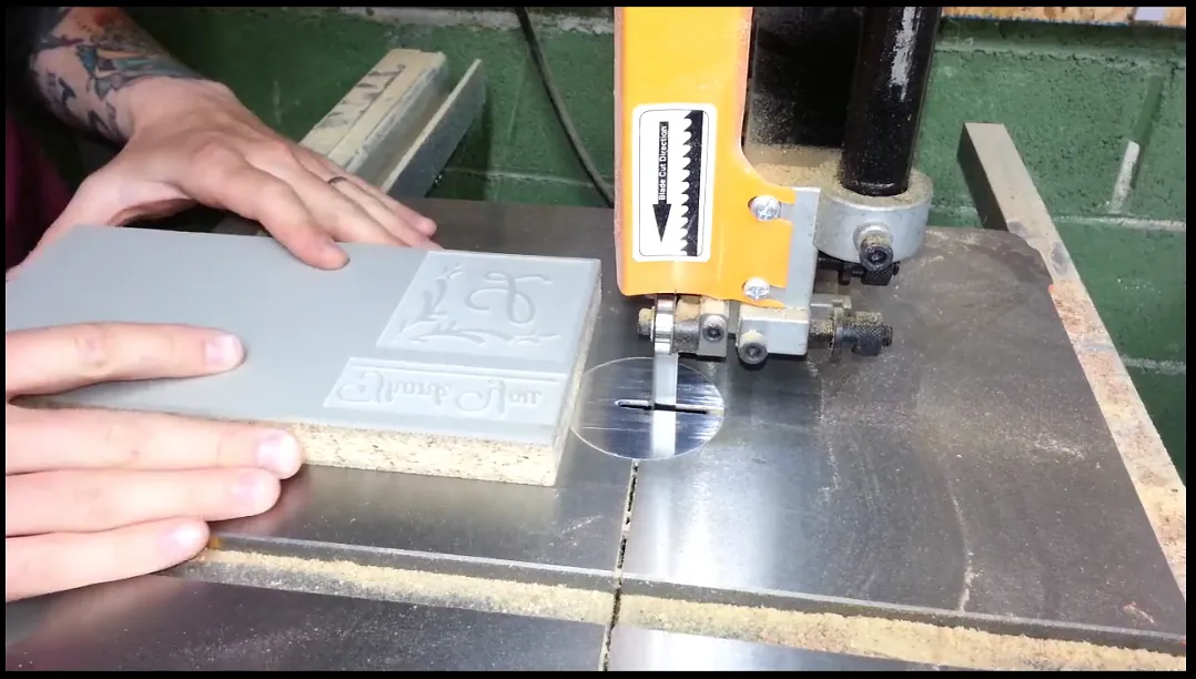 Custom Stamps  — Cut the Stamp to final size.