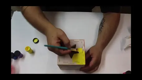 play cube Using box joints — finishing 