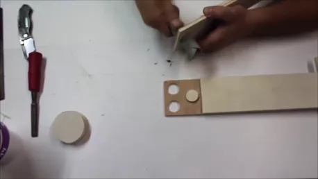 toy sword using a scarf joint  — Sanding joint  (image 2)