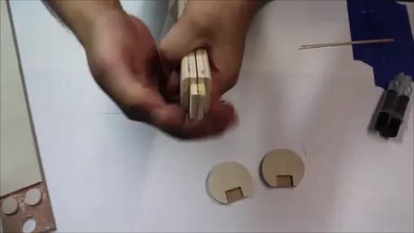 toy sword using a scarf joint  — Assembly handle  (image 3)