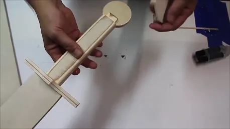 toy sword using a scarf joint  — Assembly handle  (image 4)