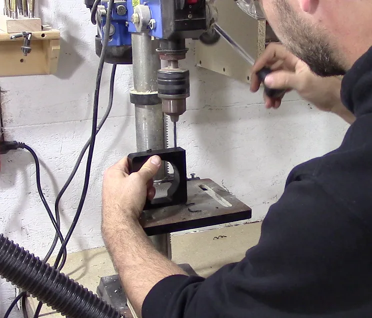 Spindle mount — layout the holes