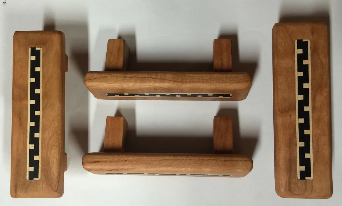Drawer Pulls with Inlay Detail. — Sand and finish