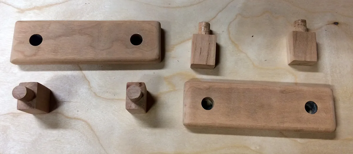 Drawer Pulls with Inlay Detail. — Glue on the legs