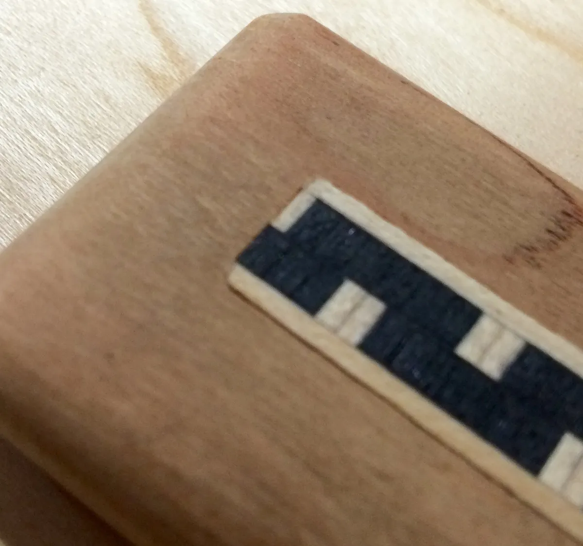 Drawer Pulls with Inlay Detail. — Cut and fit the inlay (image 3)