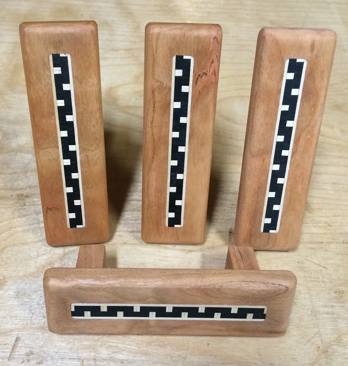 Drawer Pulls with Inlay Detail. — Sand and finish (image 3)
