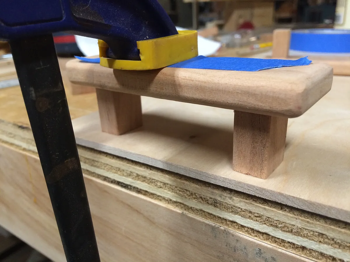 Drawer Pulls with Inlay Detail. — Glue on the legs (image 3)