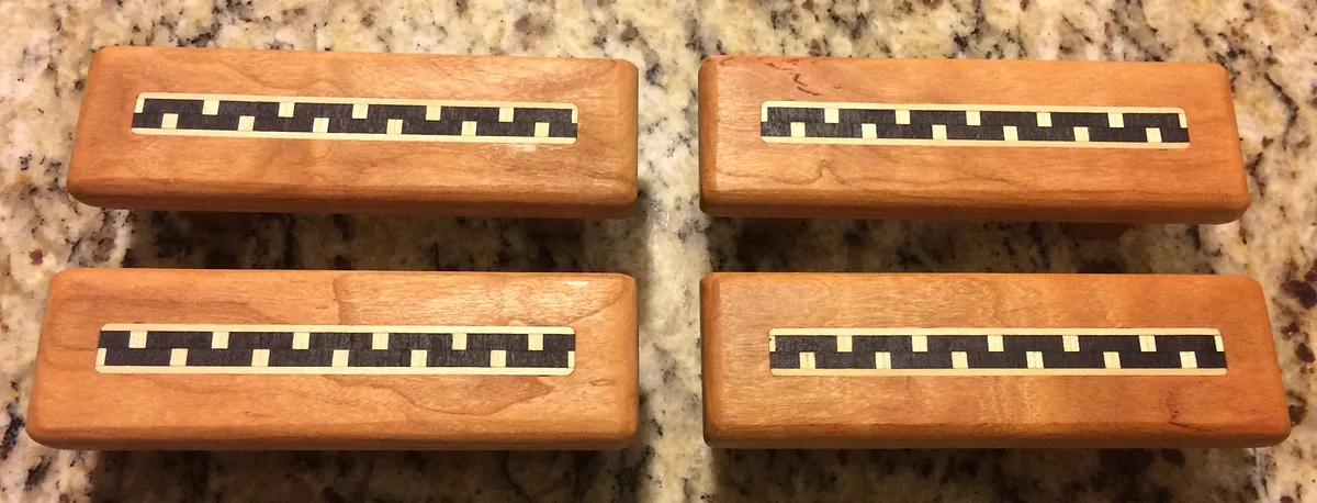 Drawer Pulls with Inlay Detail. — Sand and finish (image 4)