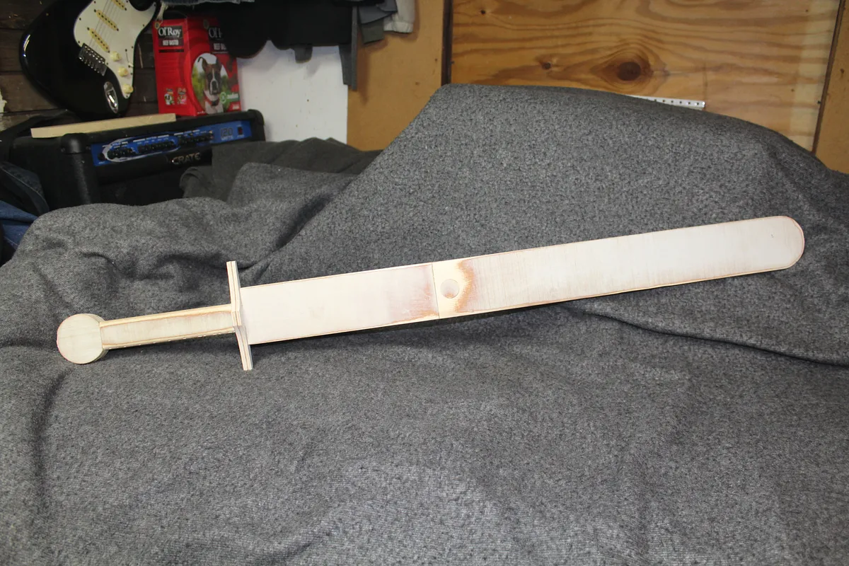 toy sword using a scarf joint  - image 1