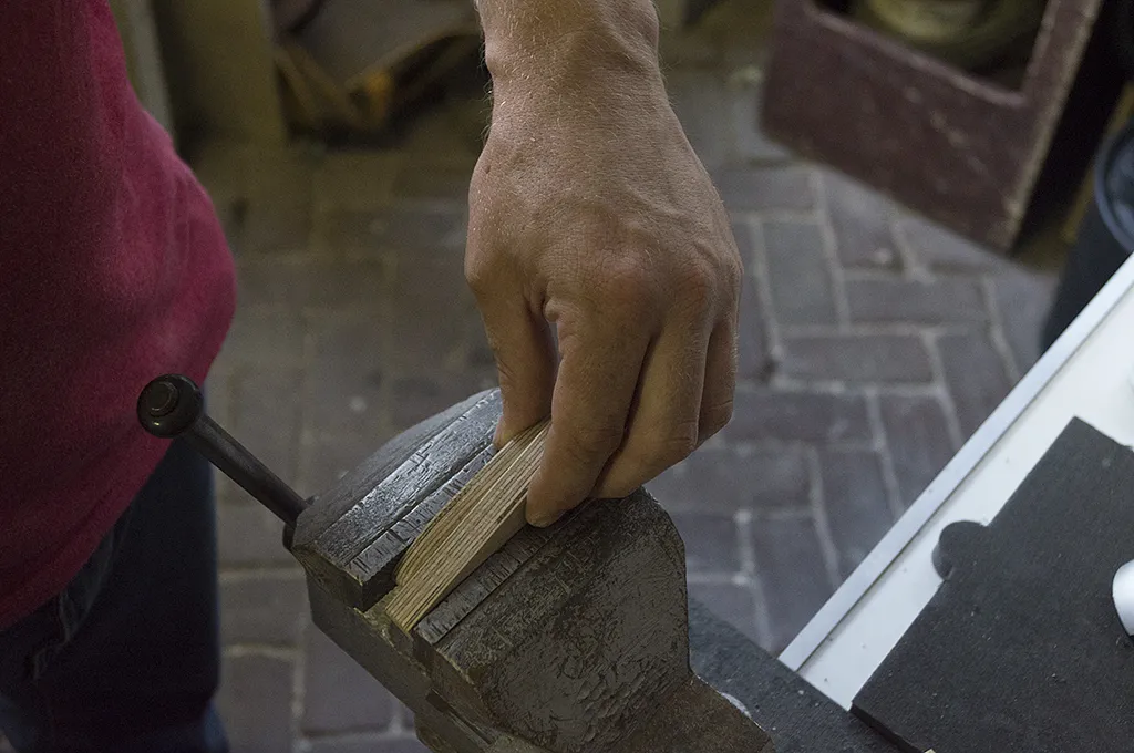 Brass fishing lure — using the mold to shape the brass (image 4)