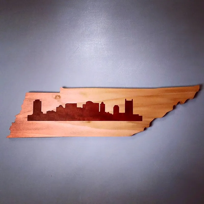 State with Skyline Inlay - image 1