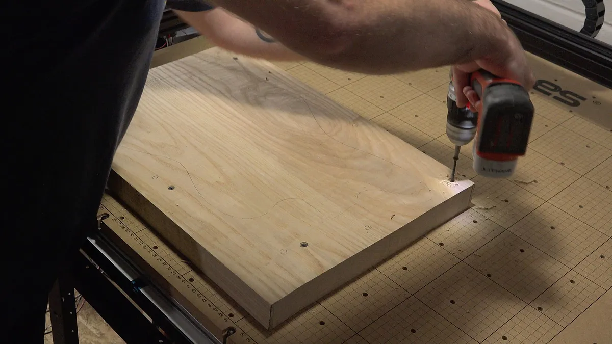 Picciuto Guitar Body — Clamp Down the Material