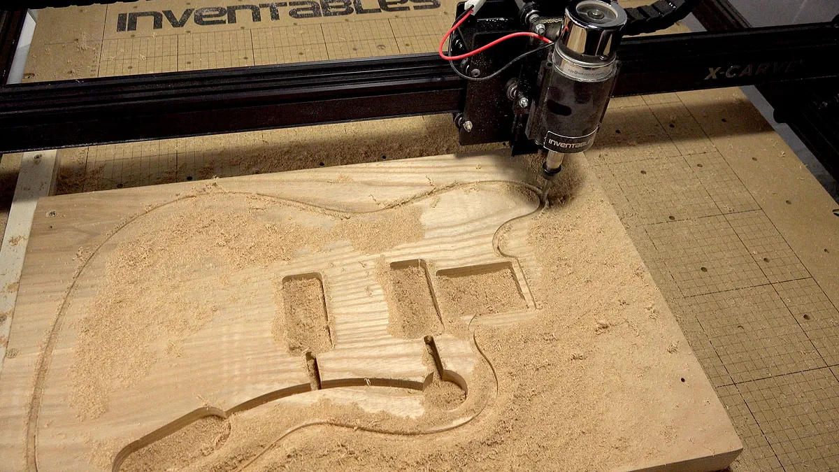 Picciuto Guitar Body — Carve the Outer Shape