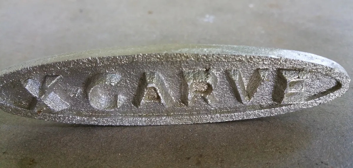 X-Carve MDF Mold for Pewter Keychain — Demold and Finish (image 5)