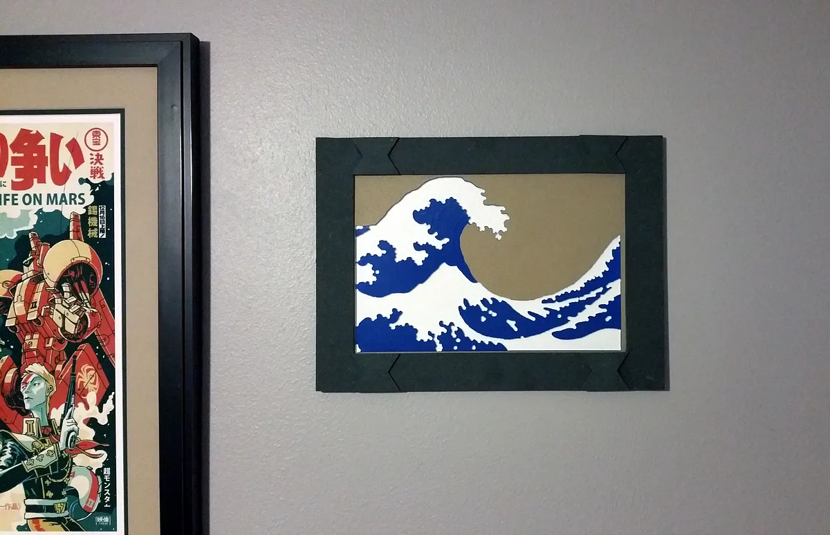 "Great Wave" in Two Color HDPE — Carving and Finishing (image 4)