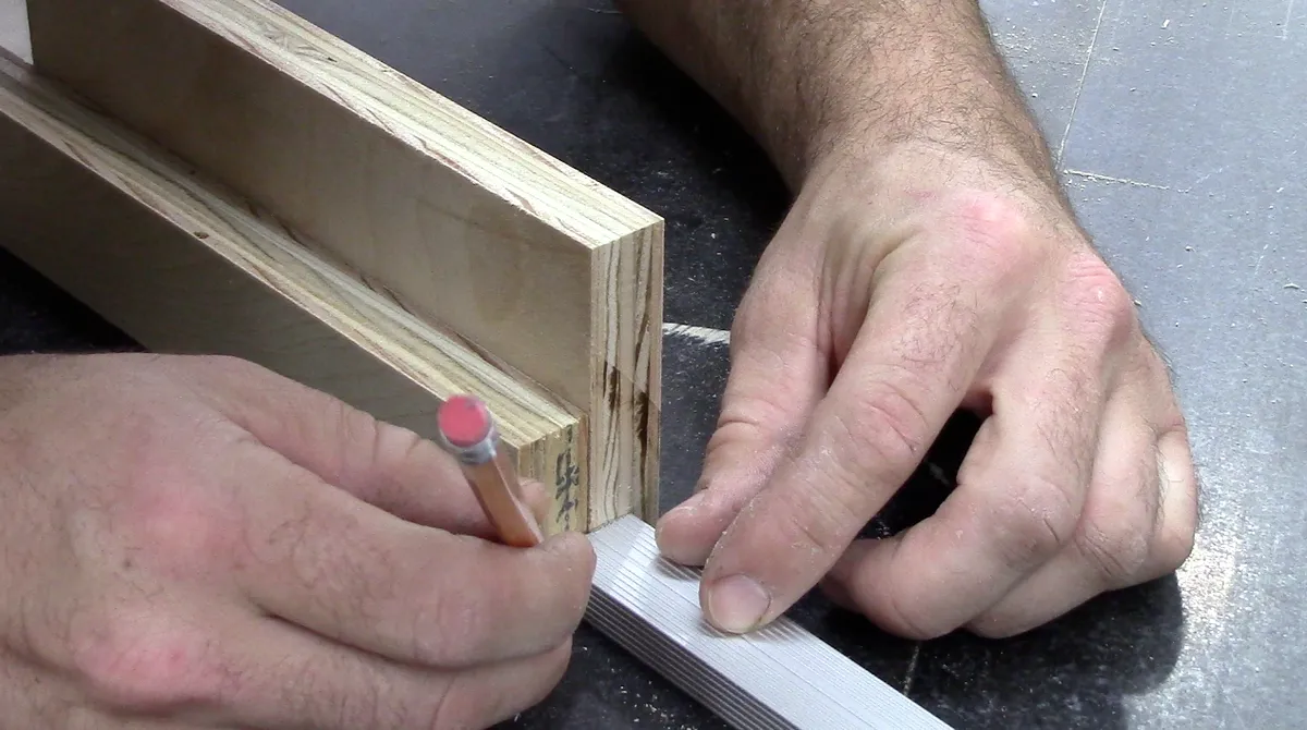 Mortise and Tenons — Rip plywood to size and add rabbit for T-track