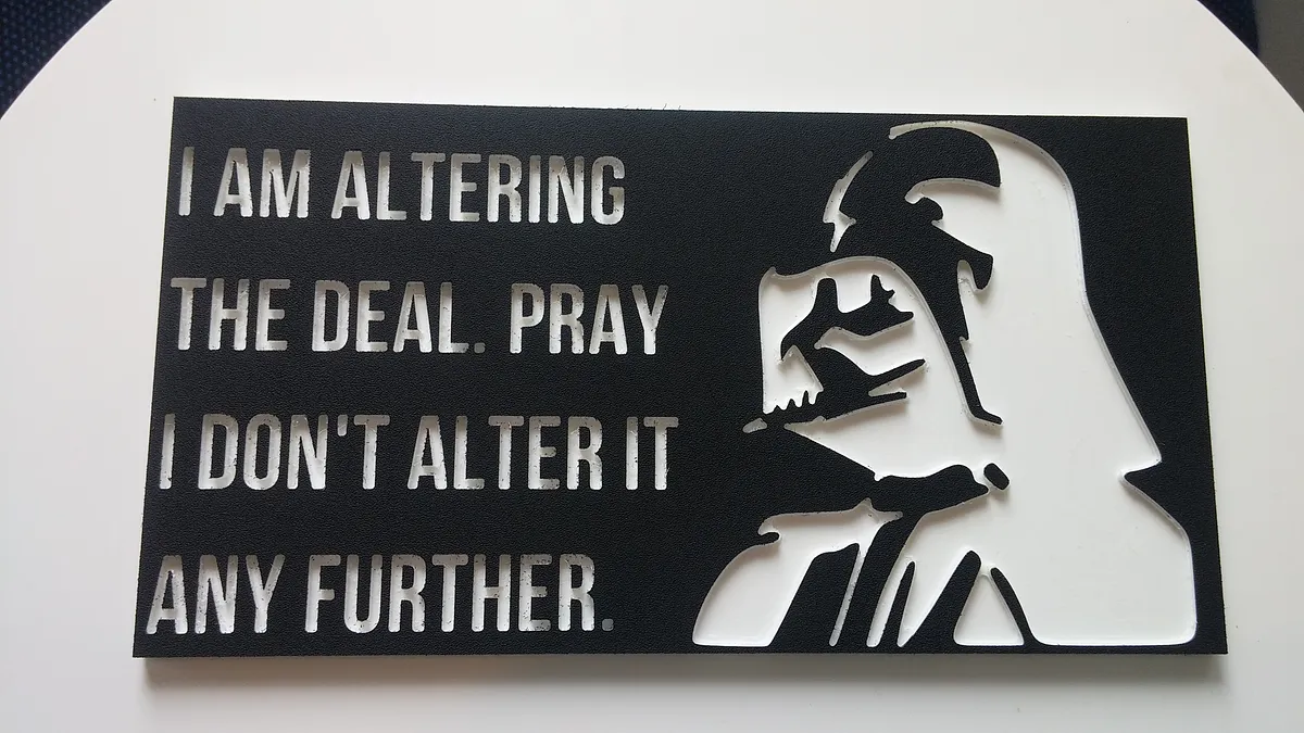 Darth Vader Sign - image 1