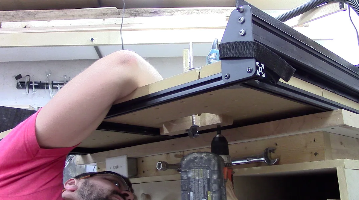 Mortise and Tenons — Add block to the bottom of the waste board
