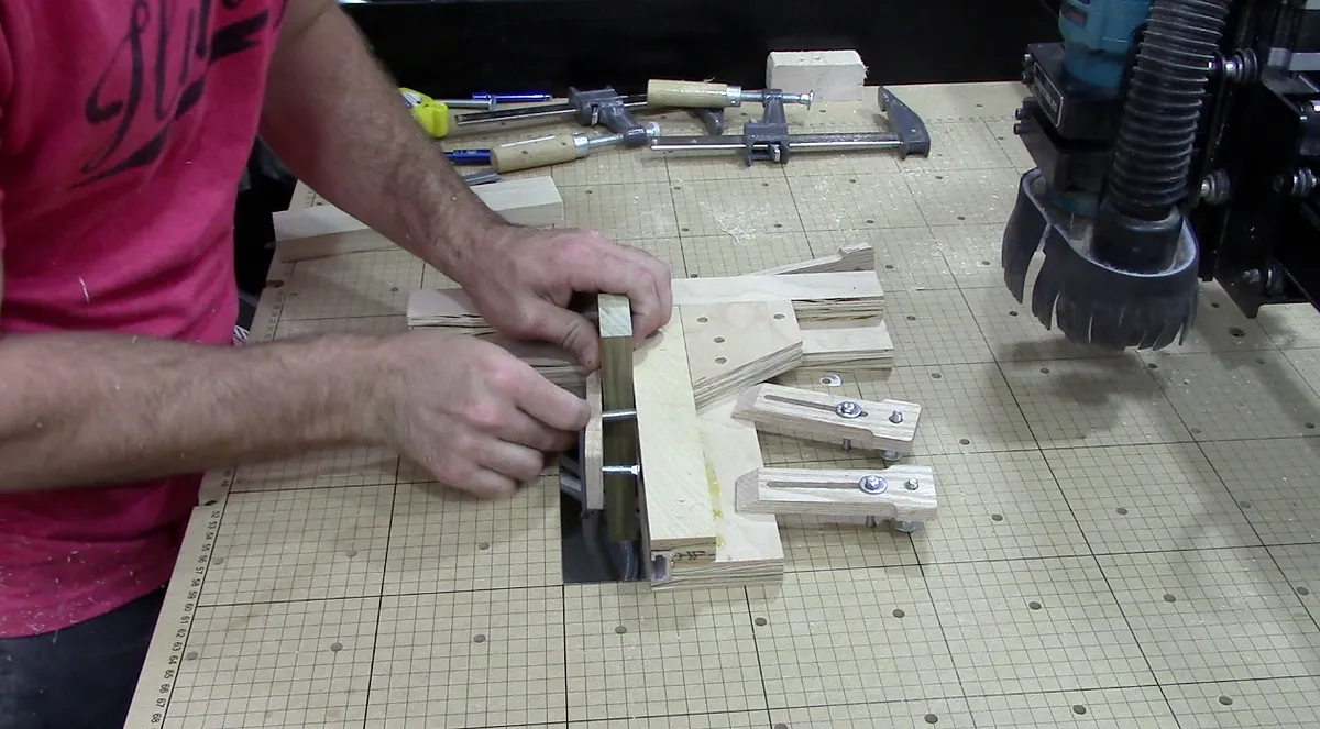 Mortise and Tenons — clamp the material to the fixture