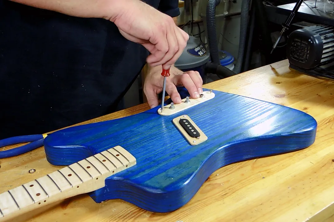 Electric Guitar — Install the Electronics