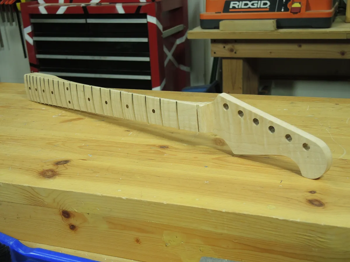 Electric Guitar — Install the Frets
