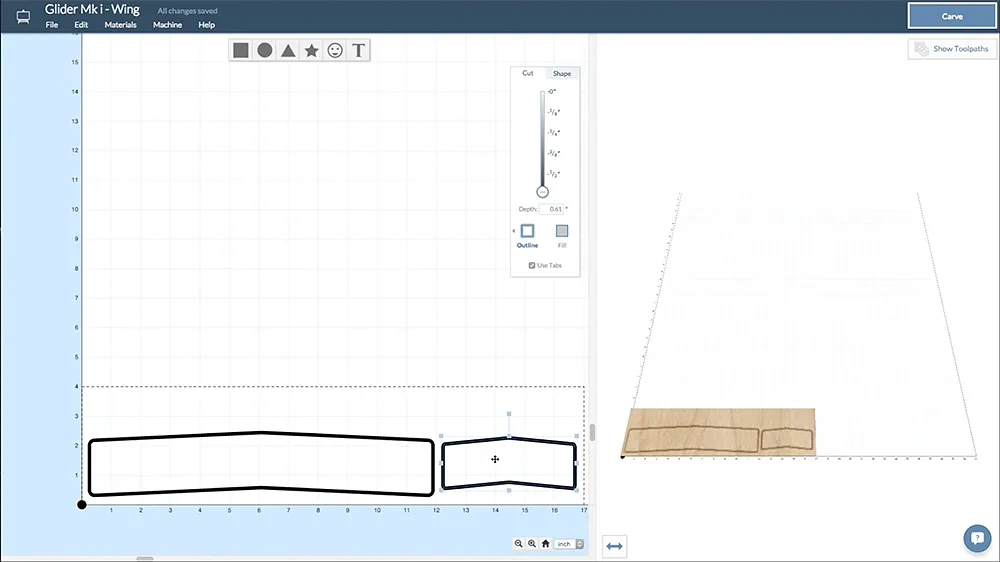 How to make balsa wood gliders using Easel — Design fuselage, wing and stabilizer (image 3)