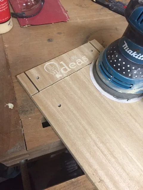 Custom Note Pads — Sanding